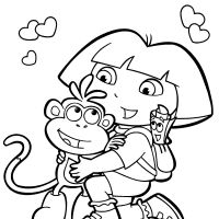 Desenhos para colorir de Dora Aventureira