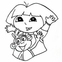 Desenhos para colorir de Dora Aventureira