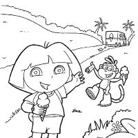 Desenhos para colorir de Dora Aventureira