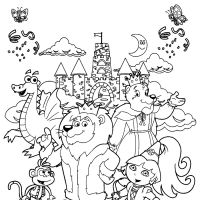 Desenhos para colorir de Dora Aventureira