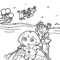 Desenhos para colorir de Dora Aventureira