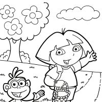 Desenhos para colorir de Dora Aventureira