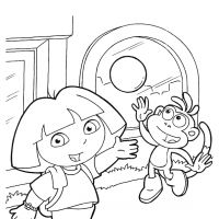 Desenhos para colorir de Dora Aventureira