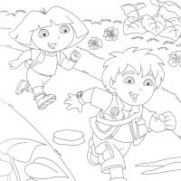 Desenhos para colorir de Dora Aventureira