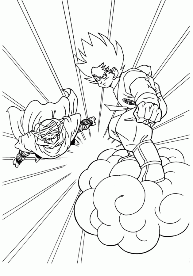 Desenho Dragon Ball Z para colorir