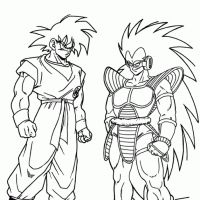 Desenhos para colorir do Filho Goku com raiva - Desenhos para colorir  grátis para imprimir