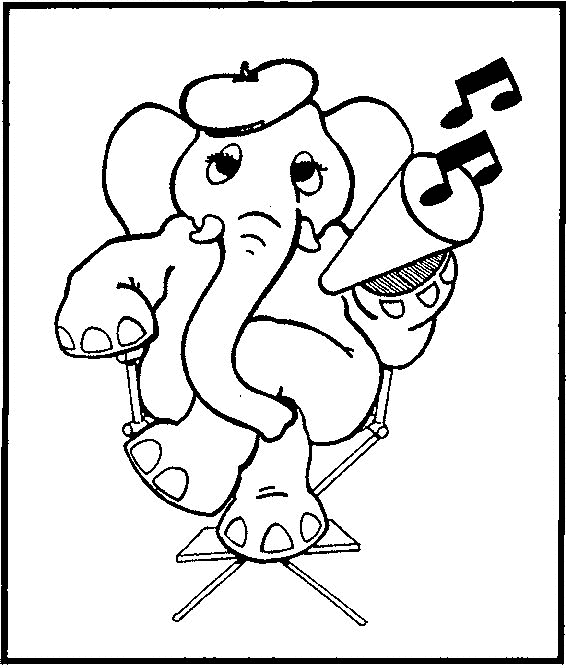 Imprimir desenho Elefantes