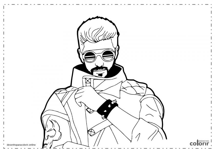 Desenhos do Free Fire para colorir