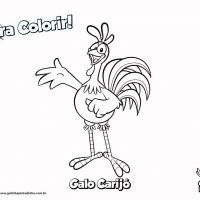 Desenhos para colorir de Galinha Pintadinha