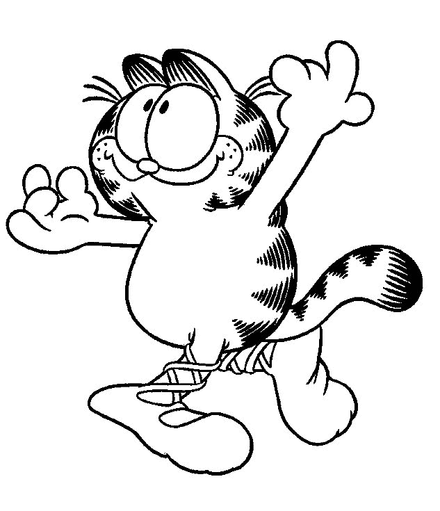 Imprimir desenho Garfield