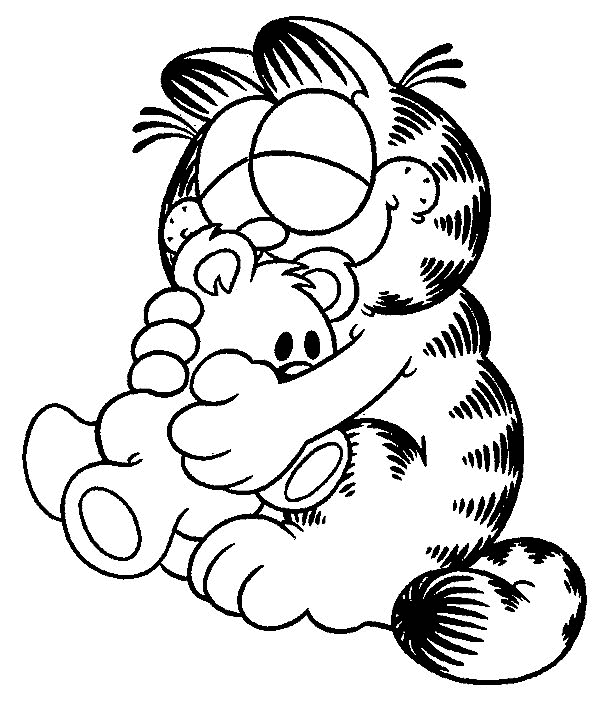 Imprimir desenho Garfield