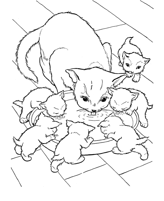 Imprimir desenho Gatos