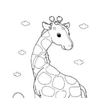 Desenhos para colorir de Girafas