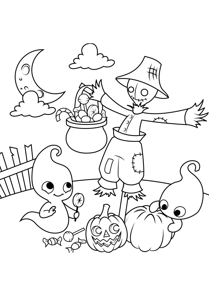 Imprimir desenho Halloween