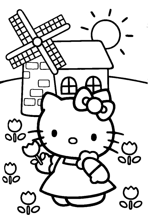 Imprimir desenho Hello Kitty