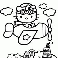 Desenhos para colorir de Hello Kitty