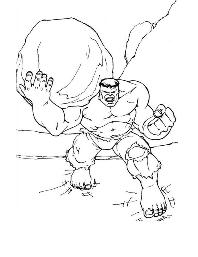 Imprimir desenho Hulk