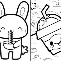 Desenhos para colorir de Kawaii