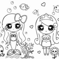 8 Desenhos para colorir de princesa kawaii