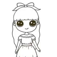 Desenho de Princesa kawaii para colorir  Desenhos para colorir e imprimir  gratis