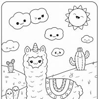 Desenhos para colorir de Kawaii