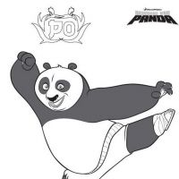 Desenhos para colorir de Kung Fu Panda