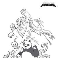 Desenhos para colorir de Kung Fu Panda