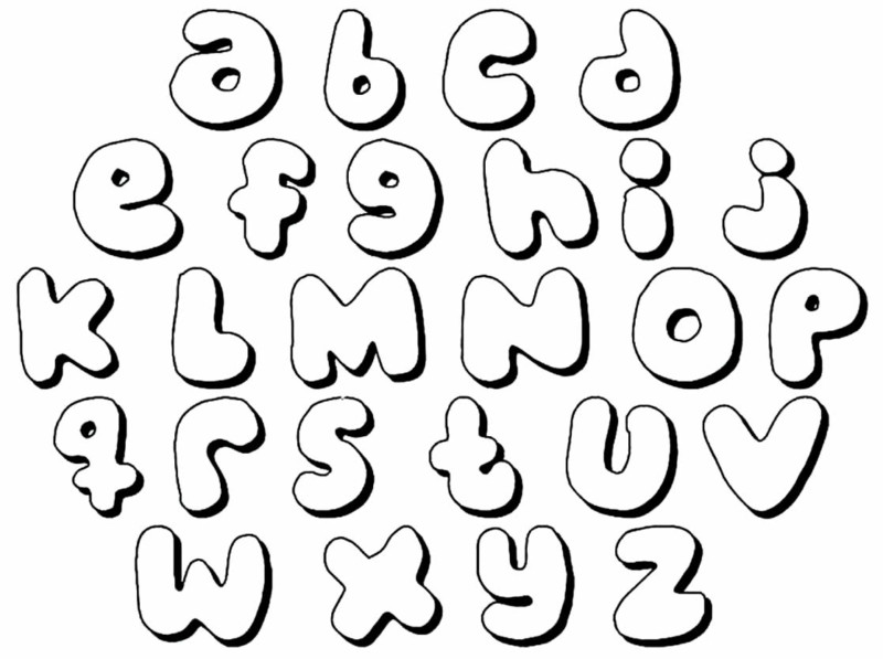 Imprimir desenho Letras Alfabeto