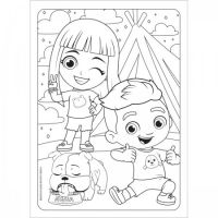 2 Desenhos para colorir de luccas neto e giovana