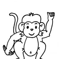 Desenhos para colorir de Macacos