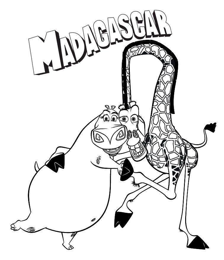 Imprimir desenho Madagascar