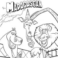 Desenhos para colorir de Madagascar