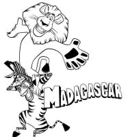 Desenhos para colorir de Madagascar
