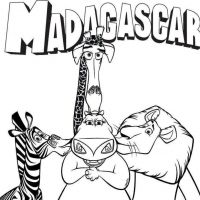 Desenhos para colorir de Madagascar