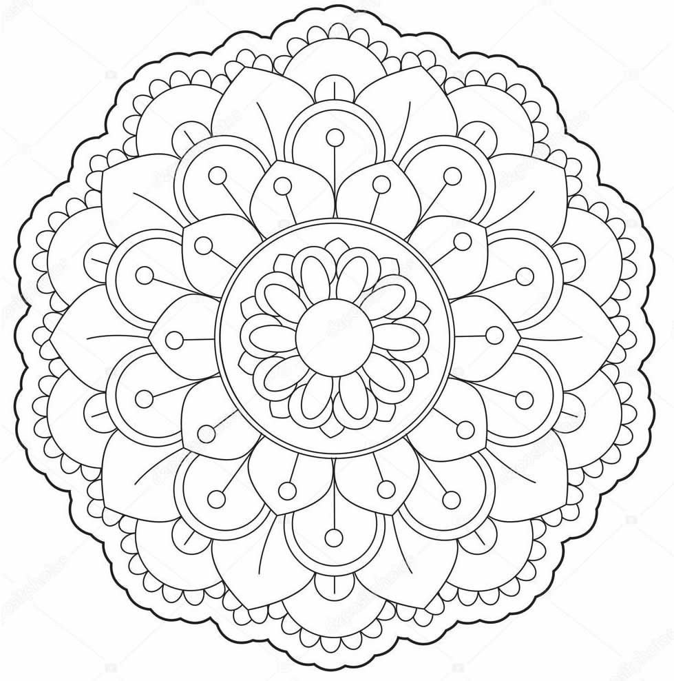 Imprimir desenho Mandalas