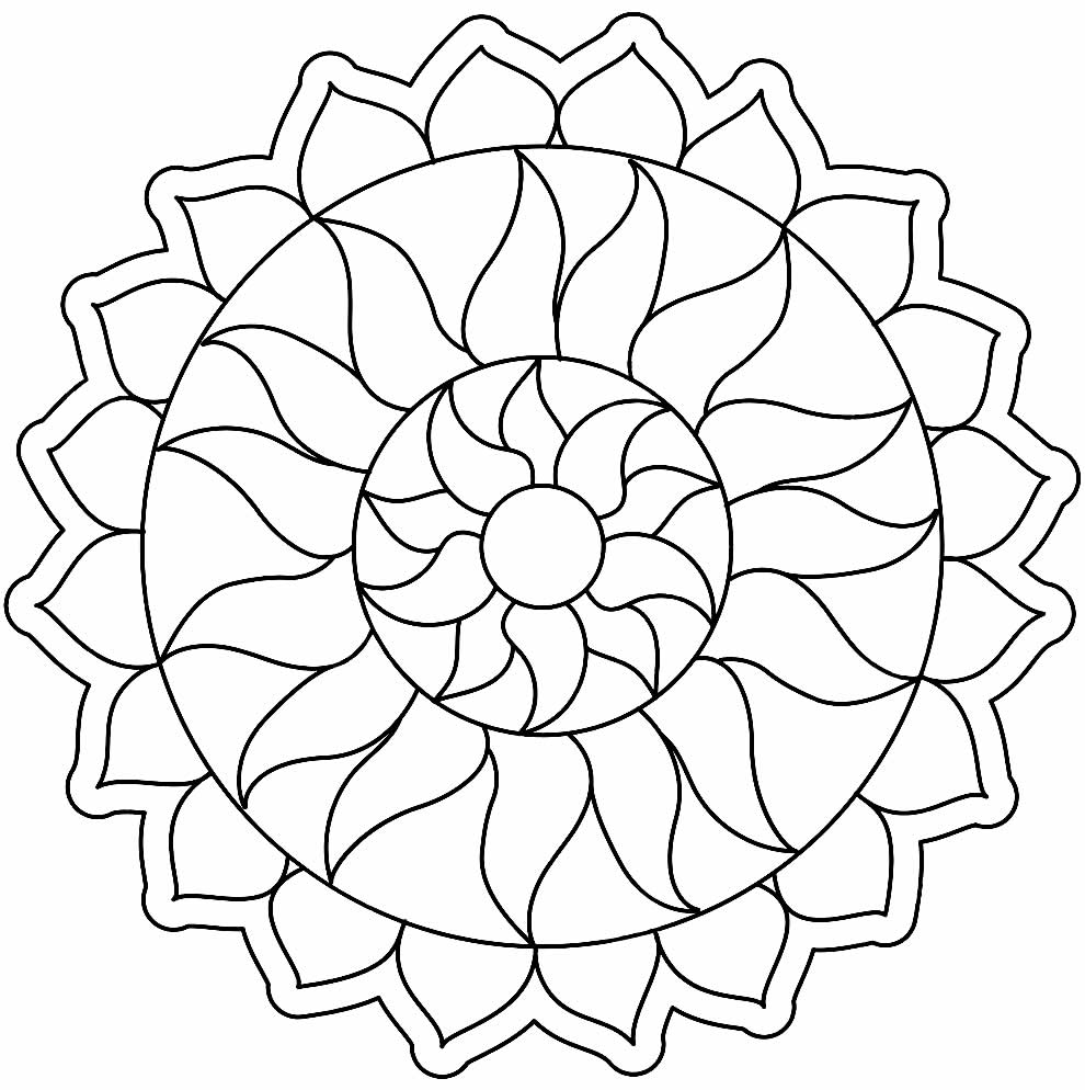 Imprimir desenho Mandalas