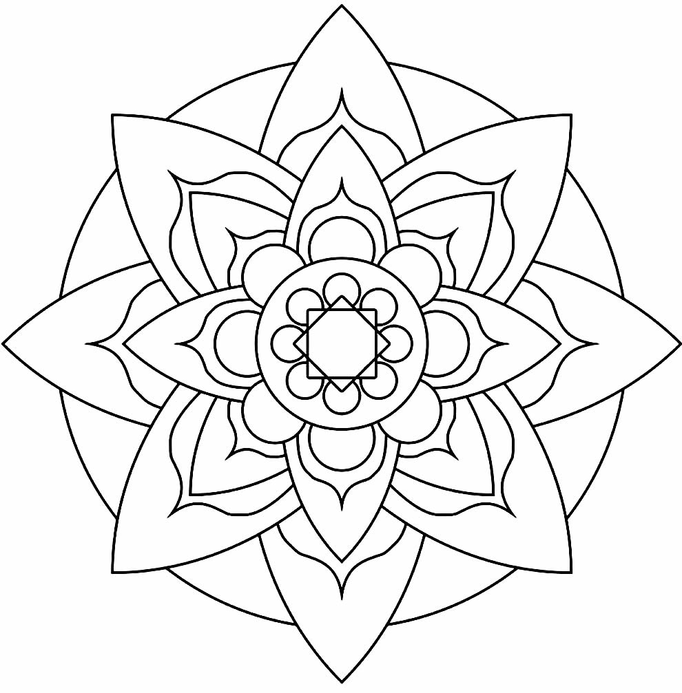 Imprimir desenho Mandalas