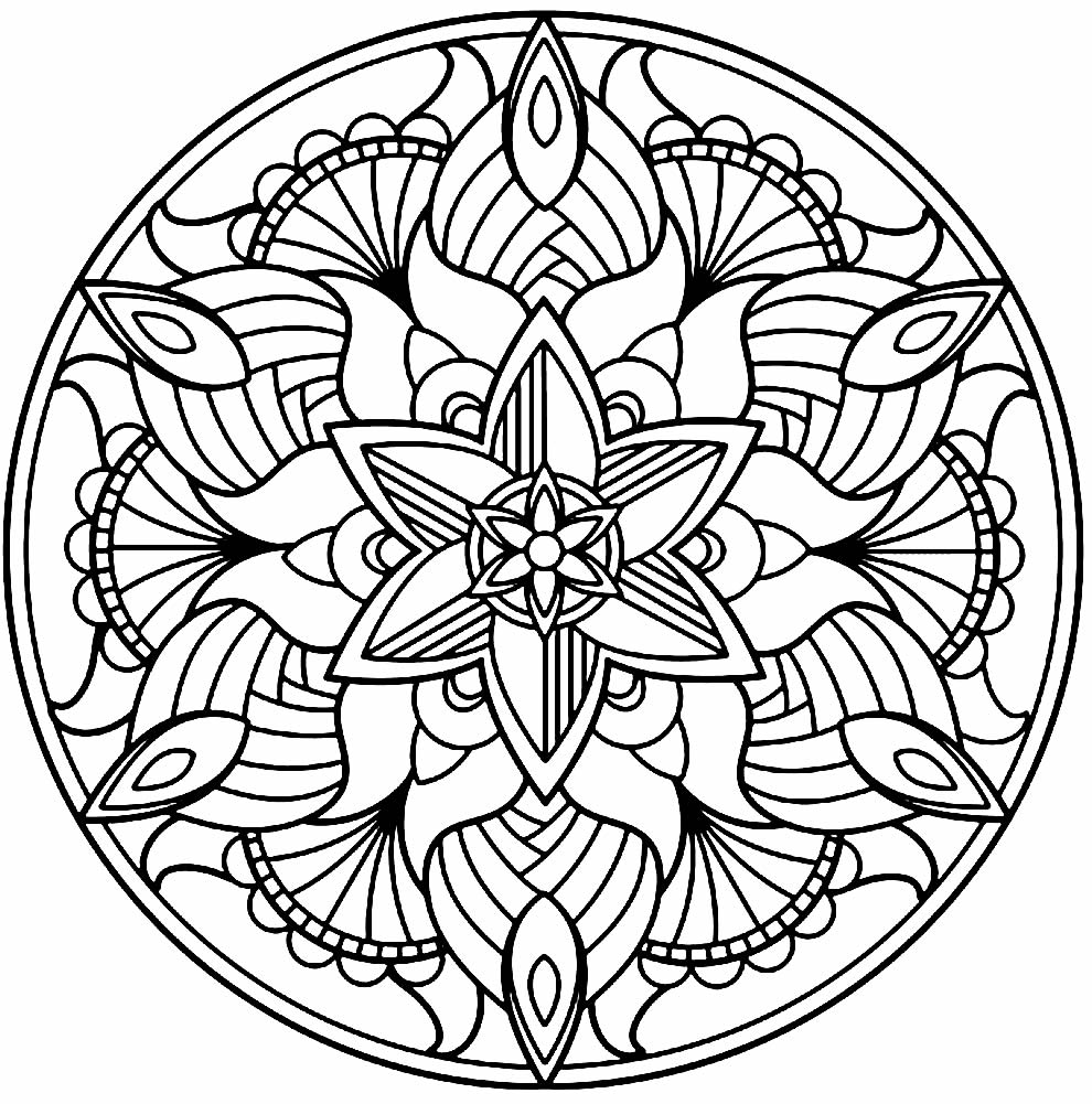 Imprimir desenho Mandalas