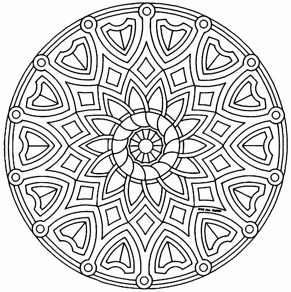 Imprimir desenho Mandalas