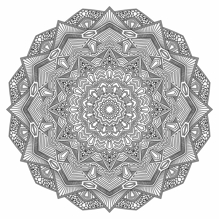 Imprimir desenho Mandalas