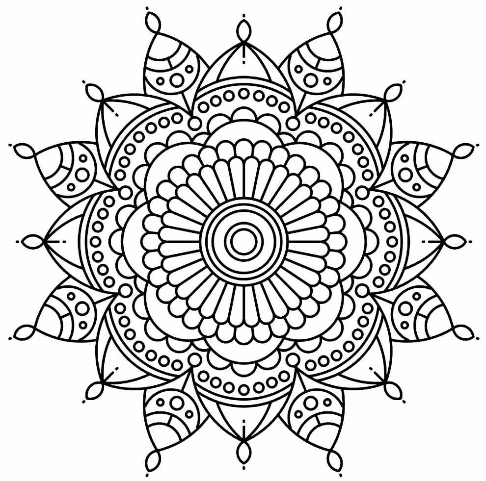 Imprimir desenho Mandalas