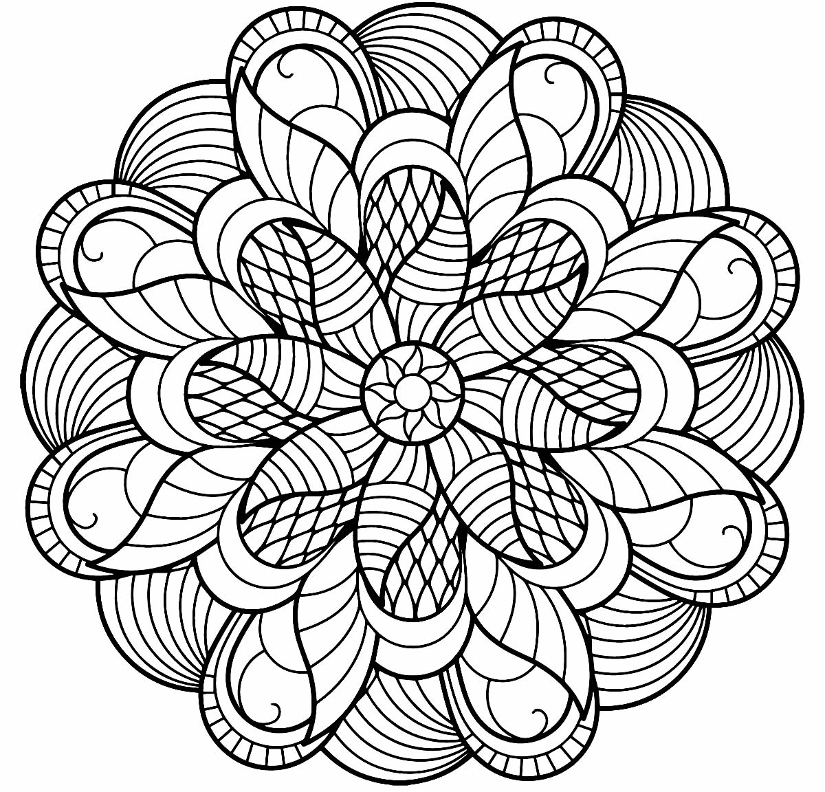 Imprimir desenho Mandalas