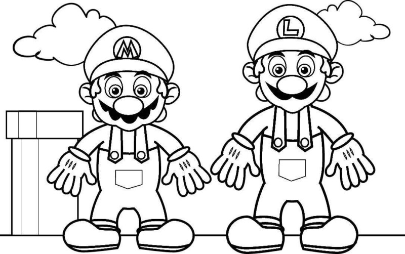 Imprimir desenho Mario Bros