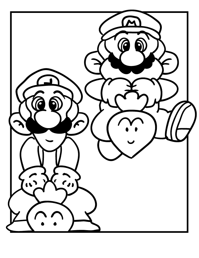 Imprimir desenho Mario Bros