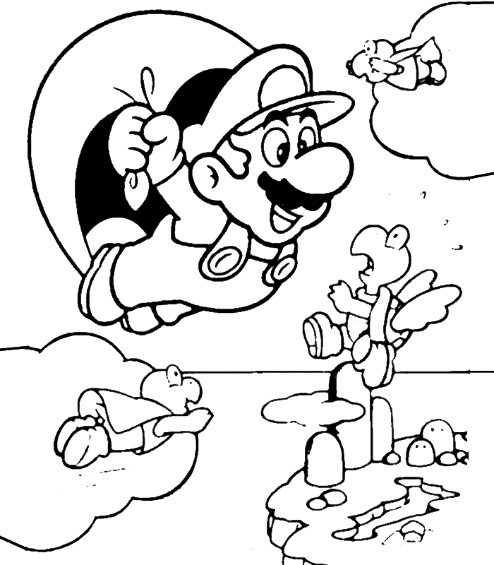 Desenho do Super Mario para colorir - Desenhos Para Desenhar