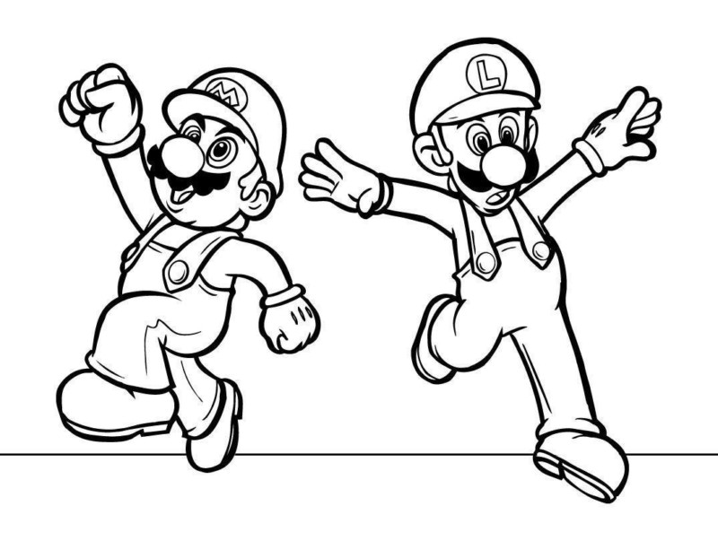 Imprimir desenho Mario Bros