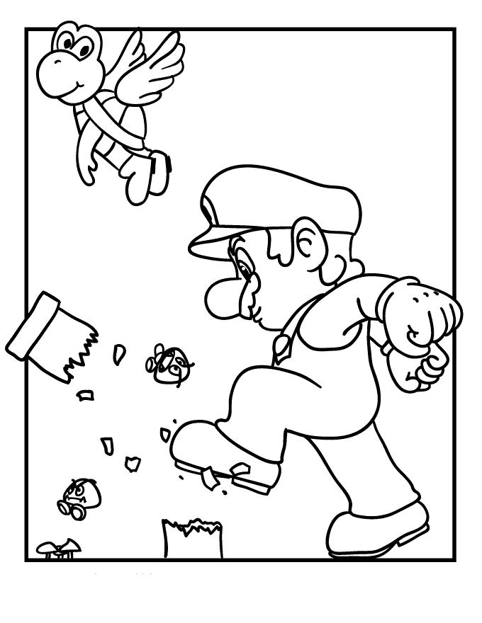 Imprimir desenho Mario Bros