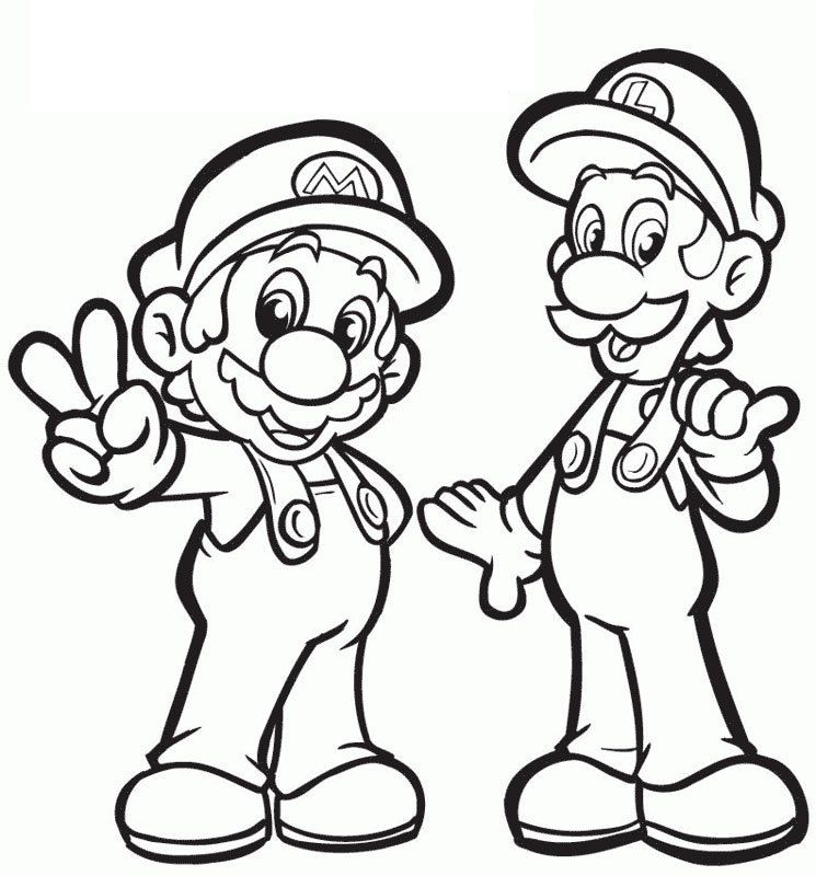 Mario jogo para colorir - Imprimir Desenhos