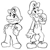 Desenhos do Mario para Imprimir e Colorir