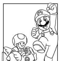 Desenhos para colorir de Mario Bros